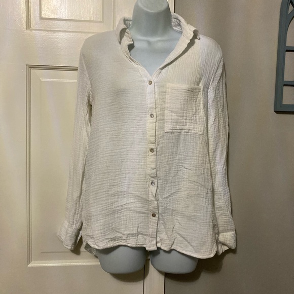 Lola River Tops - Women's White Button Down Shirt